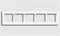 Рамка пятерная для горизонтального/вертикального монтажа Jung LS design Альпийский белый LSD985WW - фото 10261