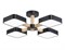 Ambrella Светильник светодиодный подвесной FL4880/4 BK/WD черный/дерево 72W 3000-6000K D610*160 (без ПДУ) FL4880 - фото 102685