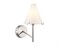 Ambrella Светильник настенный LH57127 SN/FR никель/белый матовый E14 max 40W 210*150*280 LH57127 - фото 105156