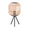 Eglo 43218 Настольная лампа BORDESLEY, 1x28W (E27), ?210, H400, сталь, черный/дерево, натуральный 43218 - фото 108694
