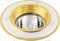 Comtech Crater Светильник галогеновый встраиваемый MR16 1x50W GU5.3 золото/никель/золото P00396 - фото 112801