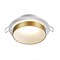 Novotech 370783 SPOT NT21 246 белый/золото Светильник встраиваемый влагозащищенный IP44 GU10 9W 220V WATER 370783 - фото 114437