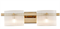 NEWPORT 4530 4532/A gold , Бра , Gold Clear glass L45*H11,7*Sp13,5 cm LED G4 2*5W М0066748 - фото 116135