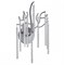 Lumion 6521/2W CLASSI LN23 169 серебристый Бра E14 2*40W 220V MISS 6521/2W - фото 117369