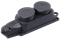 IEK OMEGA РБ32-1-0м Розетка (колодка) двухместная с защитными крышками IP44 PKR62-016-2-K02 - фото 118182