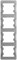 GLOSSA 4-постовая РАМКА, вертикальная, АЛЮМИНИЙ - фото 12478