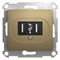 GLOSSA USB РОЗЕТКА, ТИТАН - фото 12533
