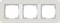 Gira серия E3 Светло-серый/белый глянцевый Рамка 3-ая - фото 26399