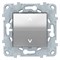 Выключатель для жалюзи (рольставней) кнопочный, Schneider Electric, Серия Unica New, Алюминий - фото 26772