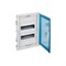 Шкаф распределительный, встраиваемый с синей полупрозрачной закруглённой дверцей 4 ряда 48+8 модулей IP40. Цвет Белый. Legrand Nedbox(Легранд Недбокс).001424 - фото 29068