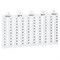 Листы с этикетками для клеммных блоков Viking 3 - горизонтальный формат - шаг 5 мм - цифры от 11 до 20 - фото 31874