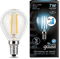 Gauss Лампа Filament Шар 7W 580lm 4100К Е14 шаг. диммирование LED 105801207-S - фото 33837