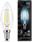 Gauss Лампа Filament Свеча 9W 710lm 4100К Е14 LED 103801209 - фото 34101