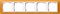 Рамка 5-пост для центральных вставок белого цвета, Gira Event Оранжевый - фото 3892