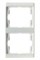 Рамка двойная Arsys, для вертикального монтажа, белый глянцевый 13230069 - фото 40540