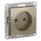 Systeme Electric AtlasDesign шампань розетка без заземления, 16А, механизм ATN000541 - фото 45216