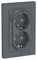 Розетка двойная со шторками с заземлением ATN000726 Schneider Electric - фото 45327
