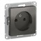 Systeme Electric AtlasDesign сталь розетка без заземления, 16А, механизм ATN000941 - фото 45488