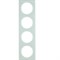 Рамка 4 местная белое стекло Berker R 10142209 Berker R3 - фото 47279
