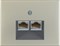 Розетка компьютерная двойная EPUAE8-8UPOK6 | 14097004 Berker - фото 48406