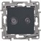 Legrand Etika антрацит розетка TV/SAT 2-х кабельная 672657 - фото 61843