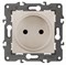 Розетка 220v б/з бежевая ЭРА Элеганс 14-2105-02 - фото 62033