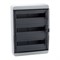 КЭАЗ Корпус пластиковый Навесной OptiBox P-BNK-3-54-IP65 Прозрачная черная дверь - фото 62647