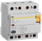 Выключатель дифференциального тока IEK ВД1-63 4П 63А 300мА MDV10-4-063-300, тип AC - фото 67106
