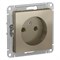 Systeme Electric AtlasDesign шампань розетка без заземления, 16А, механизм ATN000541 - фото 70960