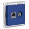Systeme Electric AtlasDesign аквамарин розетка двойная ТВ + компьютерная RJ45, кат. 5Е ATN001189 - фото 70984