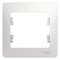 Glossa белый рамка 1-ая GSL000101 - фото 71880
