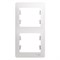Glossa белый рамка 2-ая, вертикальная GSL000106 - фото 71881