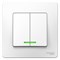 Blanca внутренняя белый выключатель 2-клавишный с подсветкой, 10А, 250B BLNVS010511 - фото 72458 Blanca внутренняя белый выключатель 2-клавишный с подсветкой, 10А, 250B BLNVS010511 - фото 72458