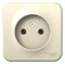 Blanca наружняя молочная розетка без заземления без шторок 16А, 250В, изолированная пластина BLNRA000112 - фото 72614