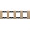 BTicino Living now Дуб рамка немецкий стандарт 4 поста (2+2+2+2 мод) KA4802M4LM - фото 72962