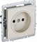 IEK Brite Base бежевый розетка 1-м без заземления, без защитных створок 10А BR-R10-10-K10 - фото 73455