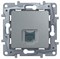 Legrand Etika алюминий розетка комп (RJ45) 6 категория  UTP 672453 - фото 74903
