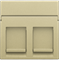 Niko Золото Накладка на розетку RJx2 221-65200 - фото 75657