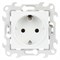 Simon 24 Белая Розетка 2К+3 без защитных шторок Push&Go 2420434-030 - фото 75952