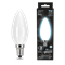 Gauss Лампа Filament Свеча 9W 610lm 4100К Е14 milky LED 103201209 - фото 89586