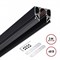 Novotech 135244 SHINO NT24 000 черный Низковольтный шинопровод для монтажа в натяжной потолок 3м IP20 48V FLUM 135244 - фото 92301
