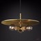 ImperiumLoft Люстра RH Utilitaire Disk Triple Pendant Brass 123646-22 - фото 99597