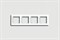 Рамка четверная, для горизонтального/вертикального монтажа Jung A creation Белый ac584ww - фото 9977